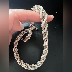 Fashion beaded chain necklace
